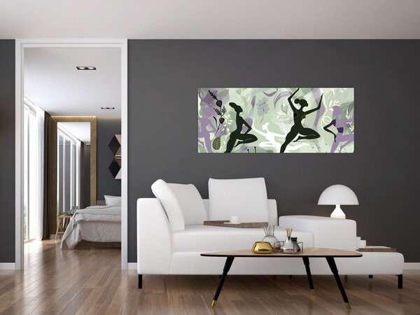Obraz - Ilustrácie tanečníc (120x50 cm)