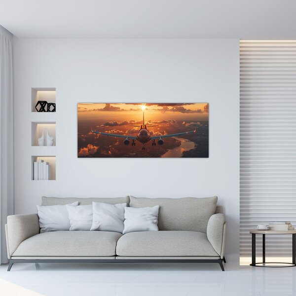Obraz - Dopravné lietadlo (120x50 cm)
