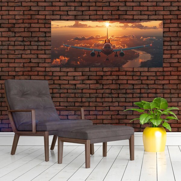 Obraz - Dopravné lietadlo (120x50 cm)