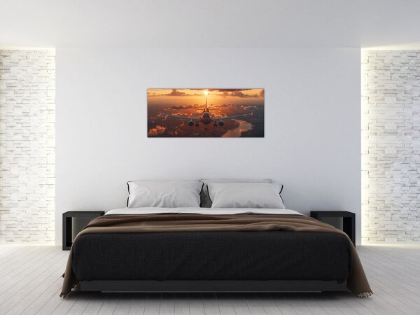 Obraz - Dopravné lietadlo (120x50 cm)