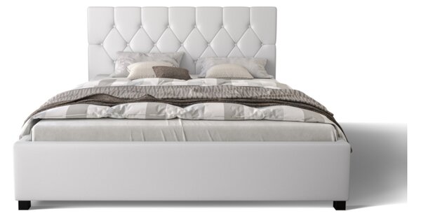 Čalúnená posteľ SWIFT + matrace + rošt, 140x200, sioux white