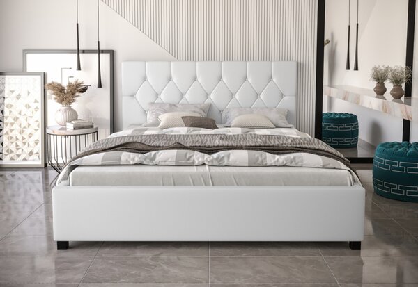 Čalúnená posteľ SWIFT + rošt, 160x200, sioux grey