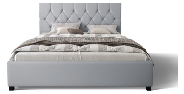 Čalúnená posteľ HILARY + matrace + rošt, 180x200, sioux grey