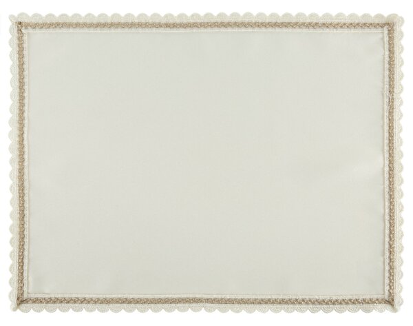 SADA 4 KS PRESTIERANIE NA STÔL LACE 30X40 CM KRÉMOVÁ