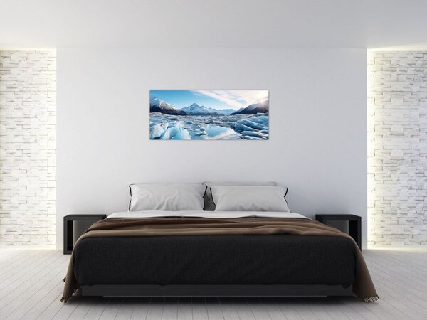 Obraz - Ľadovcové útvary (120x50 cm)
