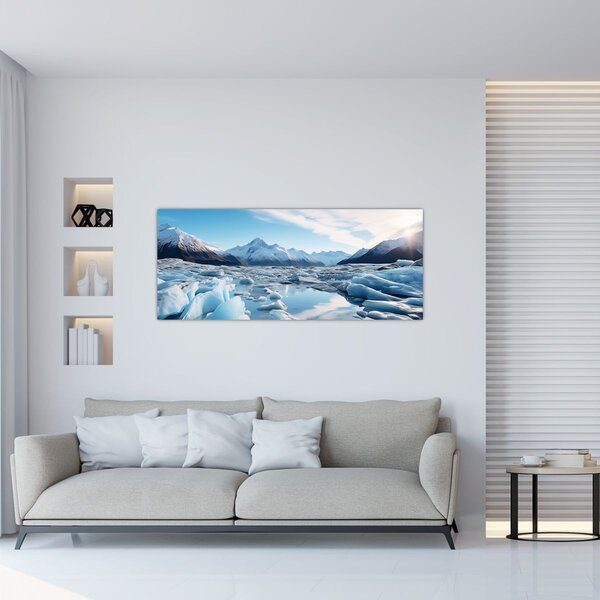 Obraz - Ľadovcové útvary (120x50 cm)