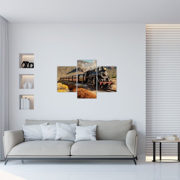 Obraz - Parná lokomotíva (90x60 cm)