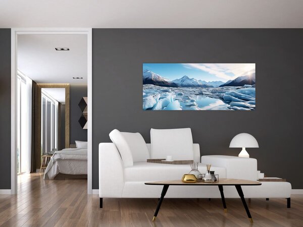 Obraz - Ľadovcové útvary (120x50 cm)