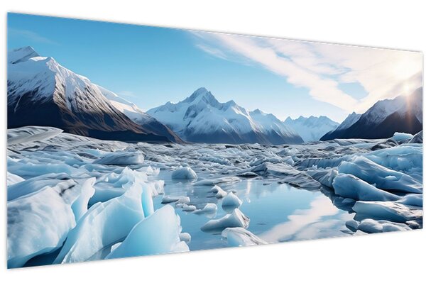 Obraz - Ľadovcové útvary (120x50 cm)