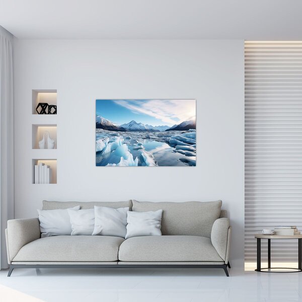 Obraz - Ľadovcové útvary (90x60 cm)