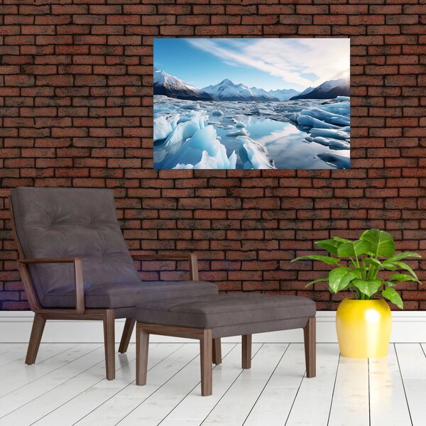 Obraz - Ľadovcové útvary (90x60 cm)