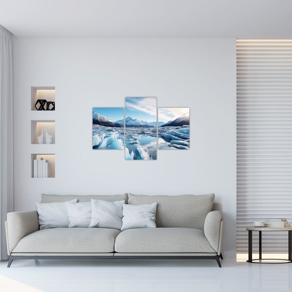 Obraz - Ľadovcové útvary (90x60 cm)