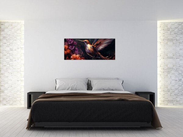 Obraz - Kolibrík (120x50 cm)