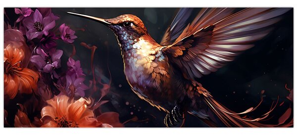 Obraz - Kolibrík (120x50 cm)