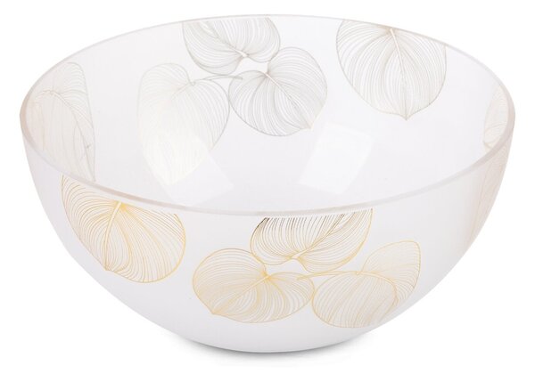 DEKORAČNÁ SKLENENÁ MISKA LIMITED COLLECTION BLANCA 25X13 CM BIELA
