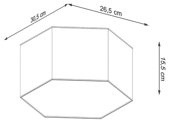 Stropné svietidlo Sunde 2, 1x biele plastové tienidlo, (biely plast)