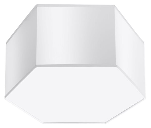 Stropné svietidlo Sunde 2, 1x biele plastové tienidlo, (biely plast)
