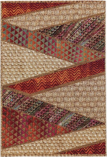 MOOD SELECTION Exteriérový koberec Kenya Beige/Red - koberec ROZMER CM: 80 x 165