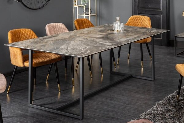 Jedálenský stôl Concord 200cm keramika šedý mramor-Optik »