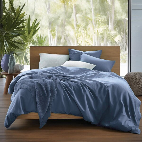 SATÉNOVÉ OBLIEČKY SATYNLOVE CLASSIC 160X200 CM, 2KS 70X80 CM MODRÉ