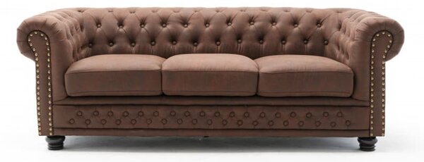 Sofa Chesterfield II 3-miestna 210cm vintage hnedá »