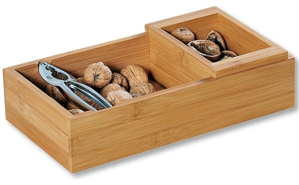 Drevený box na orechy s luskáčikom Nut, 30x16x7,5 cm