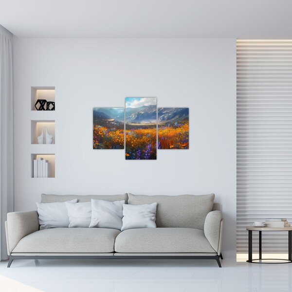 Obraz - Maľovaná horská krajina II. (90x60 cm)