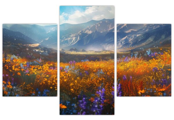 Obraz - Maľovaná horská krajina II. (90x60 cm)