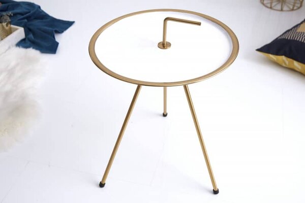 Bielo-zlatý konferenčný stolík Simply Clever 36cm