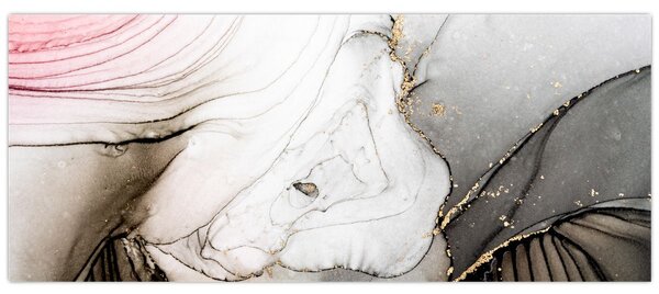 Obraz - Mramorový atrament (120x50 cm)