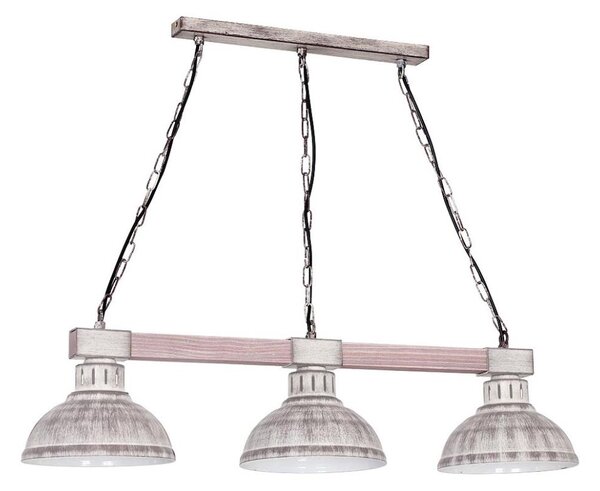 Luster na reťazi HAKON 3xE27/60W/230V svetlá