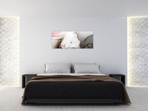 Obraz - Mramorový atrament (120x50 cm)