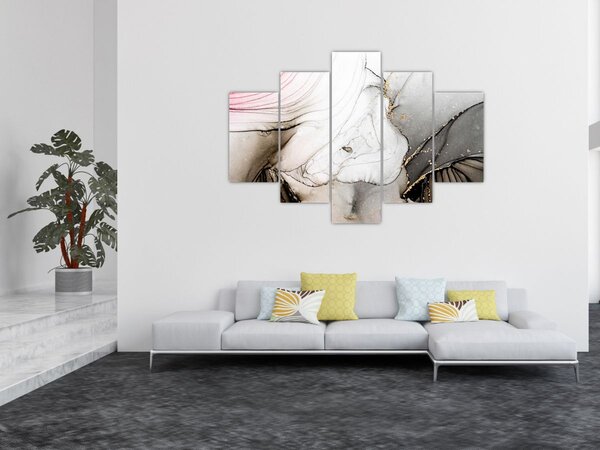 Obraz - Mramorový atrament (150x105 cm)