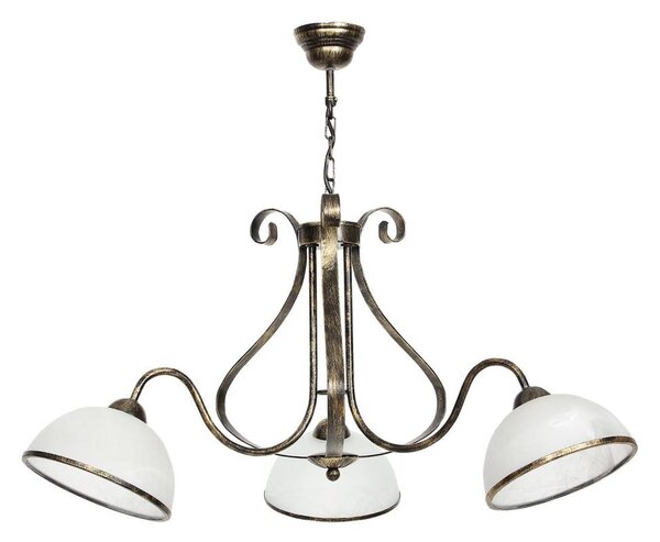 Luster na reťazi ANTICA 3xE27/60W/230V
