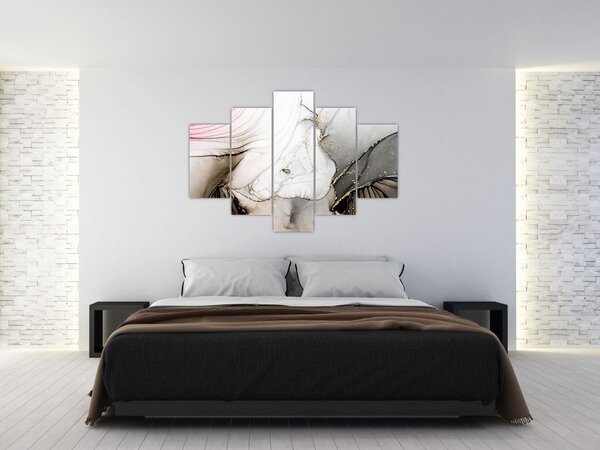 Obraz - Mramorový atrament (150x105 cm)