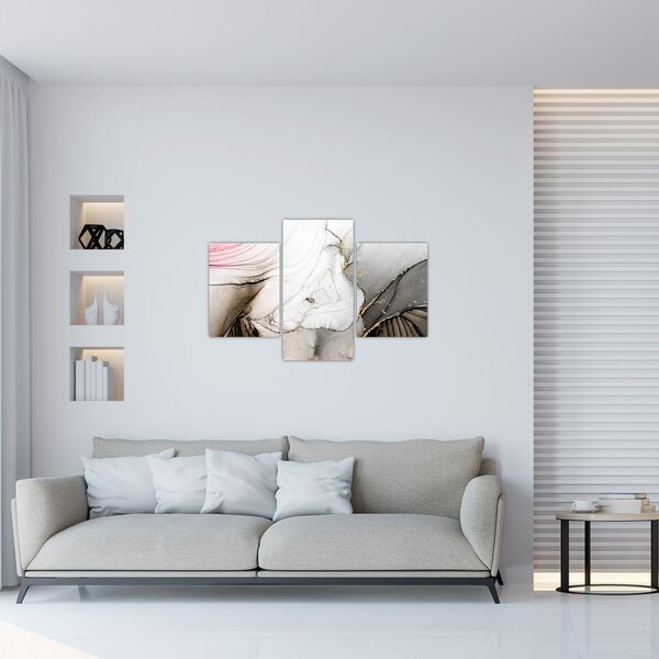 Obraz - Mramorový atrament (90x60 cm)
