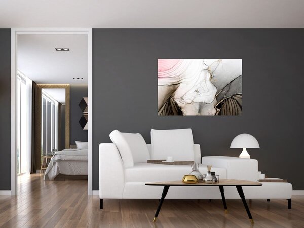 Obraz - Mramorový atrament (90x60 cm)
