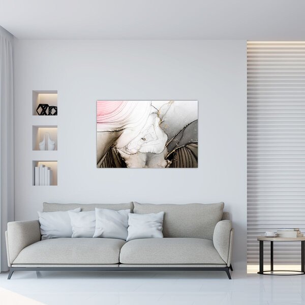 Obraz - Mramorový atrament (90x60 cm)