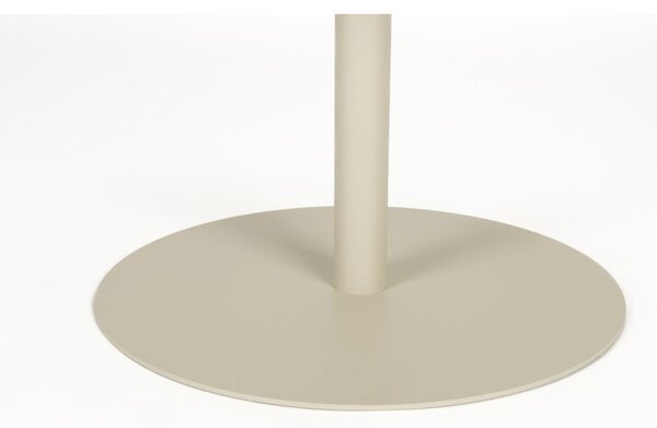 Krémový oceľový okrúhly konferenčný stolík ø 60 cm Snow – Zuiver