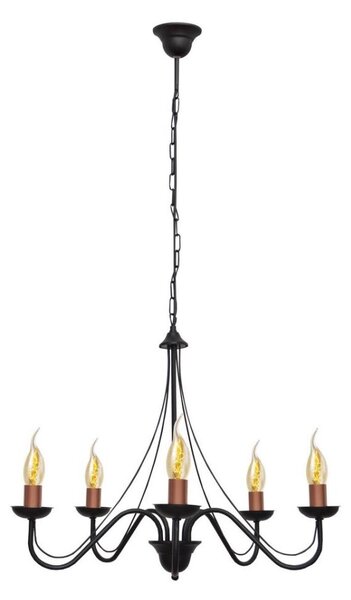 Luster na reťazi MALBO 5xE14/60W/230V