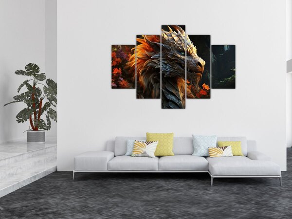 Obraz - Drak (150x105 cm)