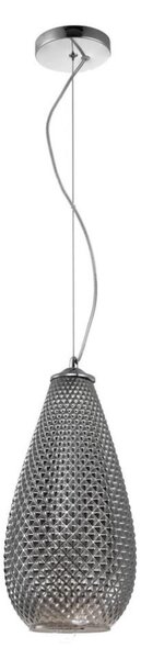 Luster na lanku PETRA 1xE27/60W/230V šedá