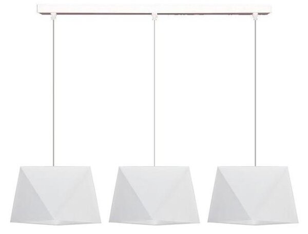 Luster na lanku DIAMENT 3xE27/60W/230V biela