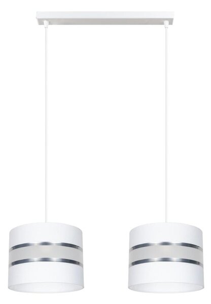 Luster na lanku CORAL 2xE27/60W/230V biela