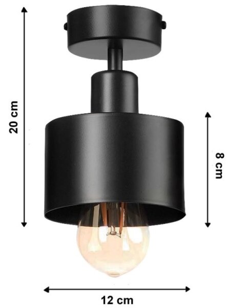 Prisadený luster BODO 1xE27/60W/230V