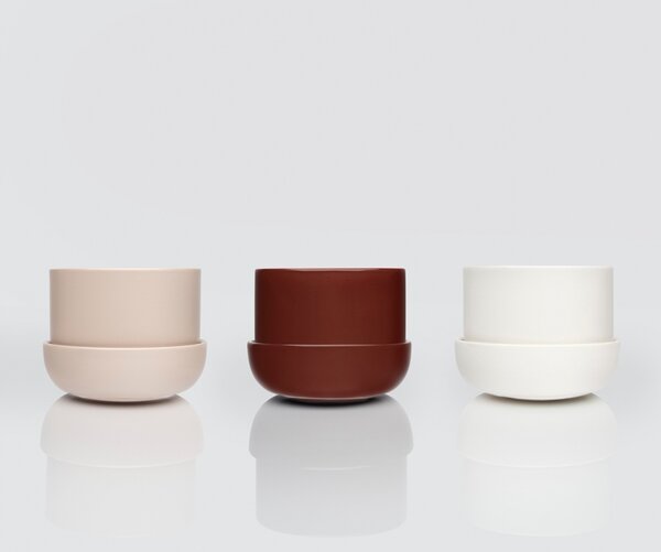 Iittala Kvetináč Nappula S, s podmiskou / biely