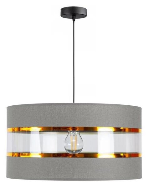 Luster na lanku LIND 1xE27/60W/230V šedá