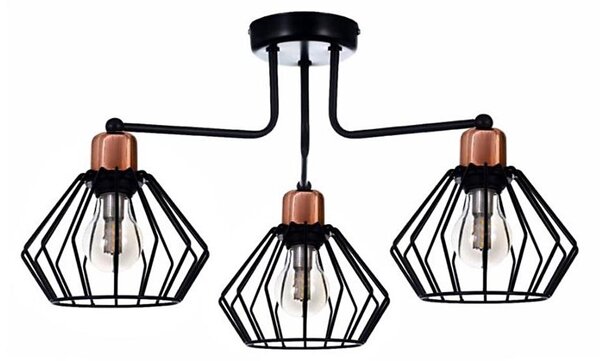 Prisadený luster PORTO 3xE27/40W/230V