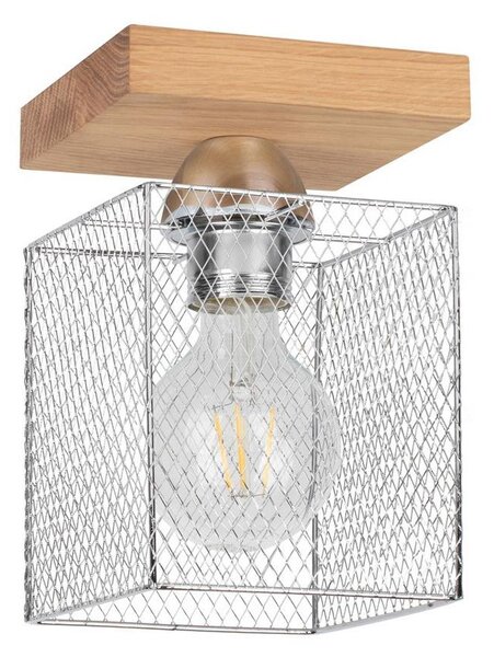 Spot-Light 8175174 - Stropné svietidlo NORMAN WOOD 1xE27/25W/230V matný dub