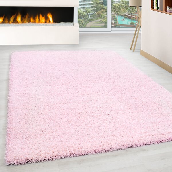 Ayyildiz , Kusový koberec Life Shaggy 1500 pink, 240x340, ružová, spálňa